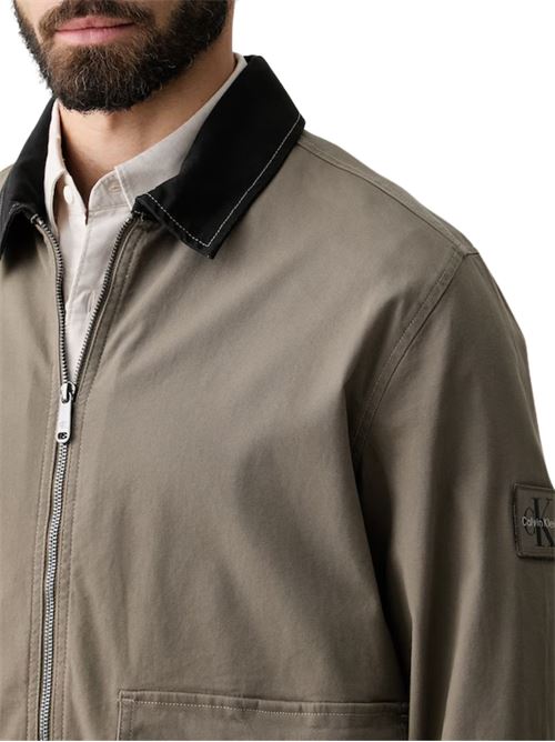 Giubbetto in canvas con colletto a contrasto Calvin Klein Jeans | LV04RG400GPAY